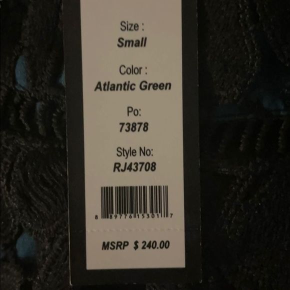 🔥NWT🔥ROMEO & JULIET🔥BLACK/EMERALD LACE DRESS🔥 - Picture 8 of 8